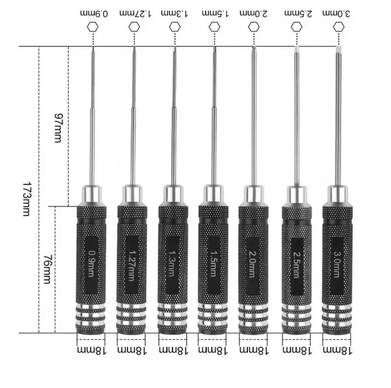 0.9/1.27/1.3/1.5/2.0/2.5/3.0mm - Rc Helicopter Tool Kit 리뷰 및 가격